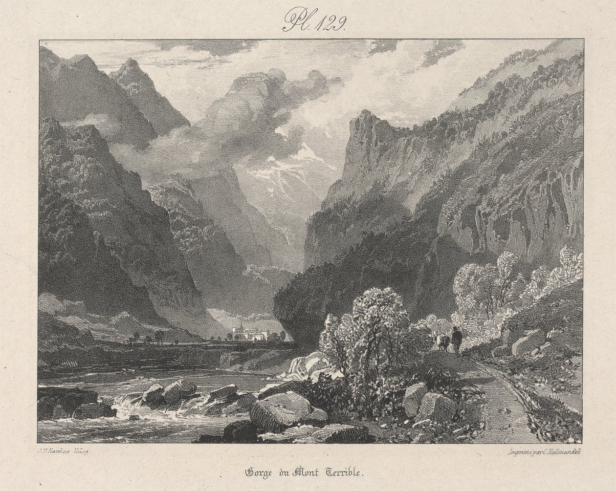 Gorge du Mont Terrible - James Duffield Harding