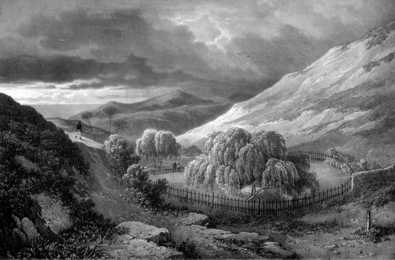 Tombe de Napoléon Bonaparte, île de Sainte-Hélène, 1824 - James Duffield Harding