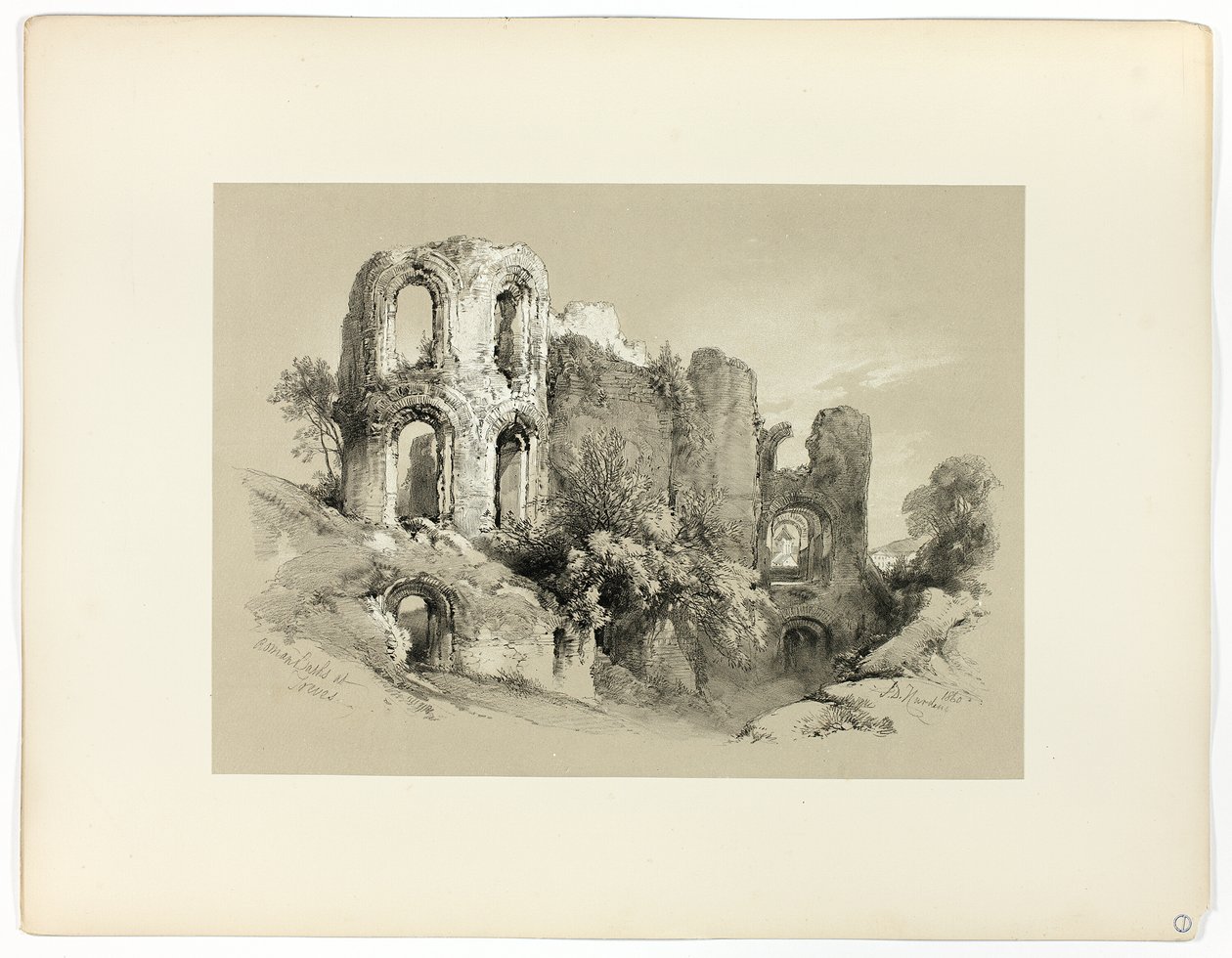 Thermes romains à Trèves, de Sélections pittoresques - James Duffield Harding
