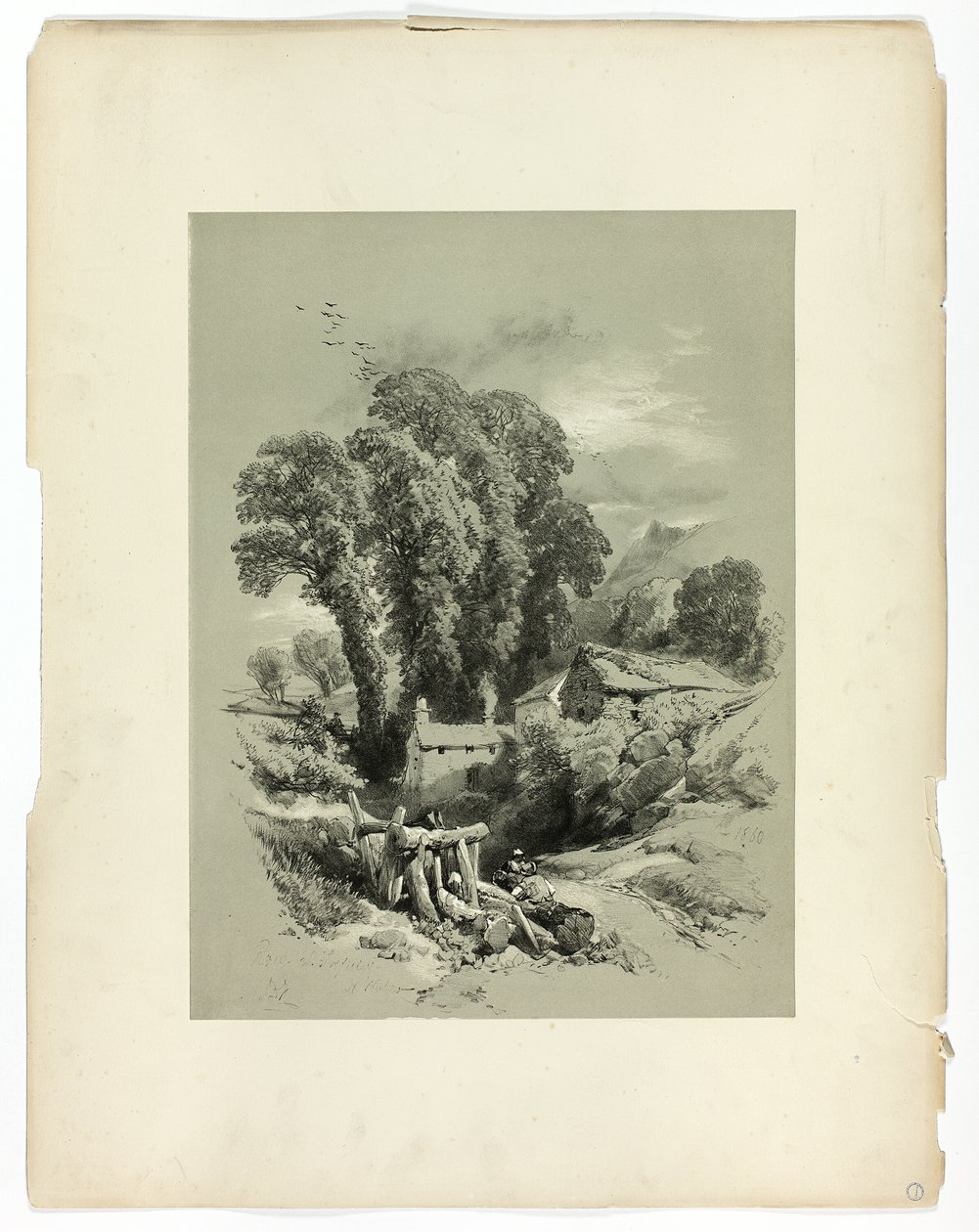 Row W. Trefriw, Pays de Galles, de Sélections Pittoresques - James Duffield Harding