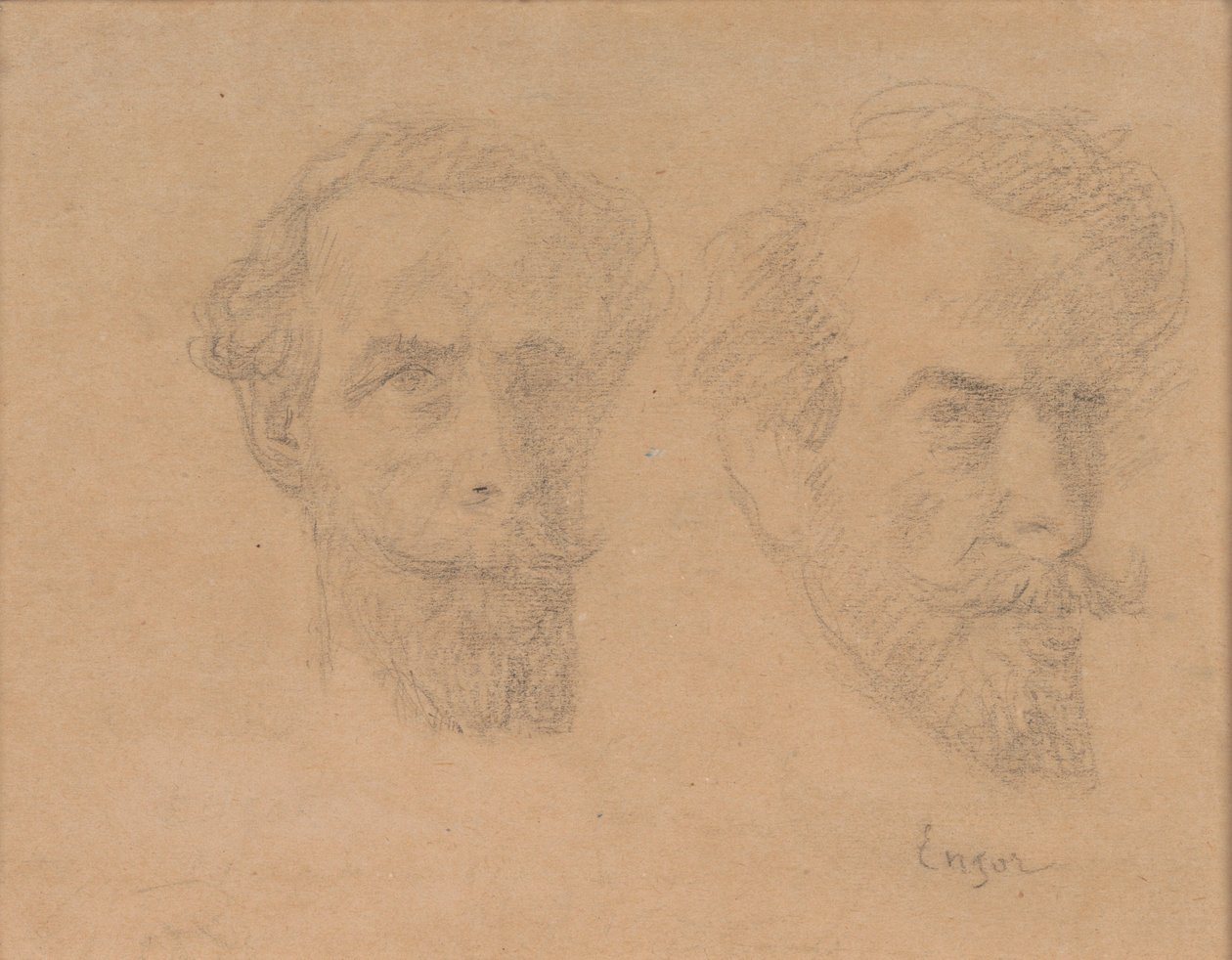 Double autoportrait - James Ensor