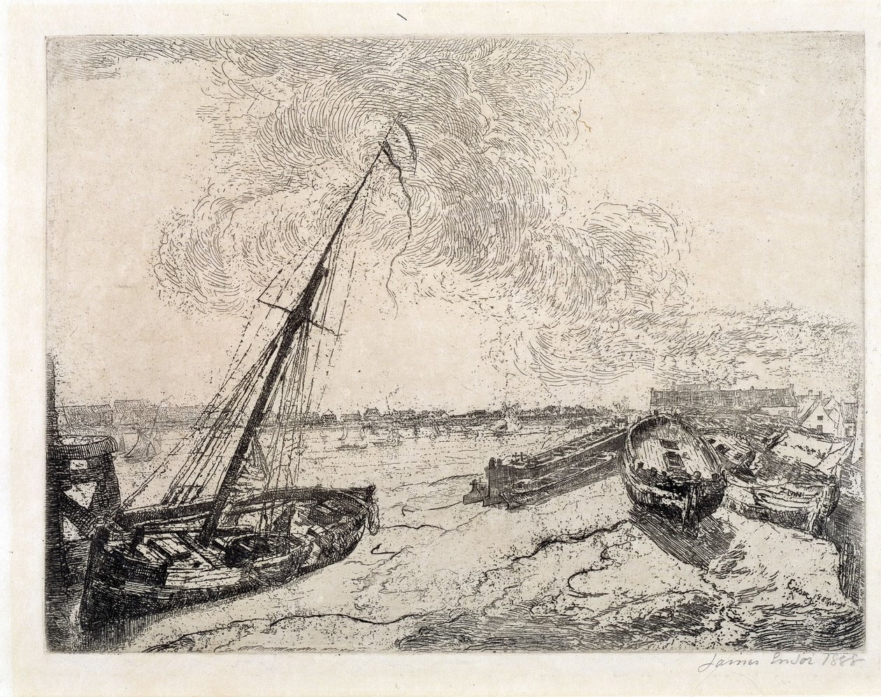 Bateaux échoués - James Ensor