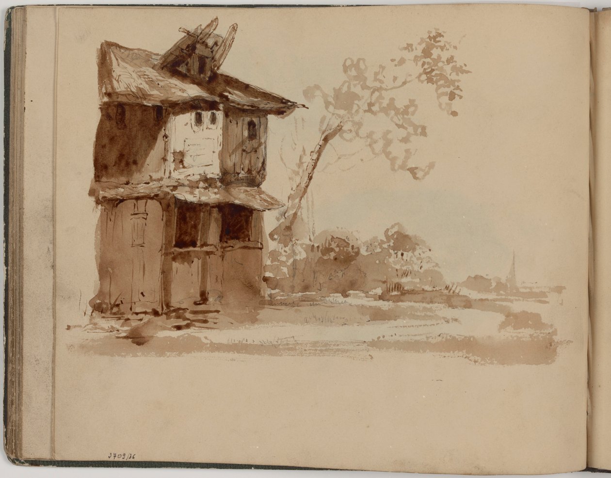 Maison avec des arbres - James Ensor