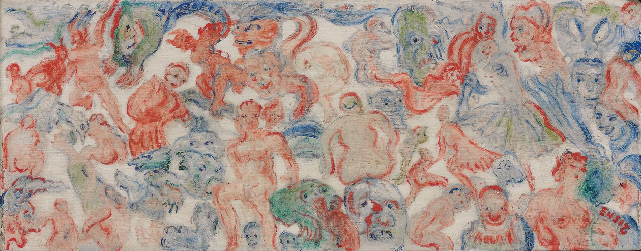 Monstres entrelacés décousus, entrelardés (A) - James Ensor