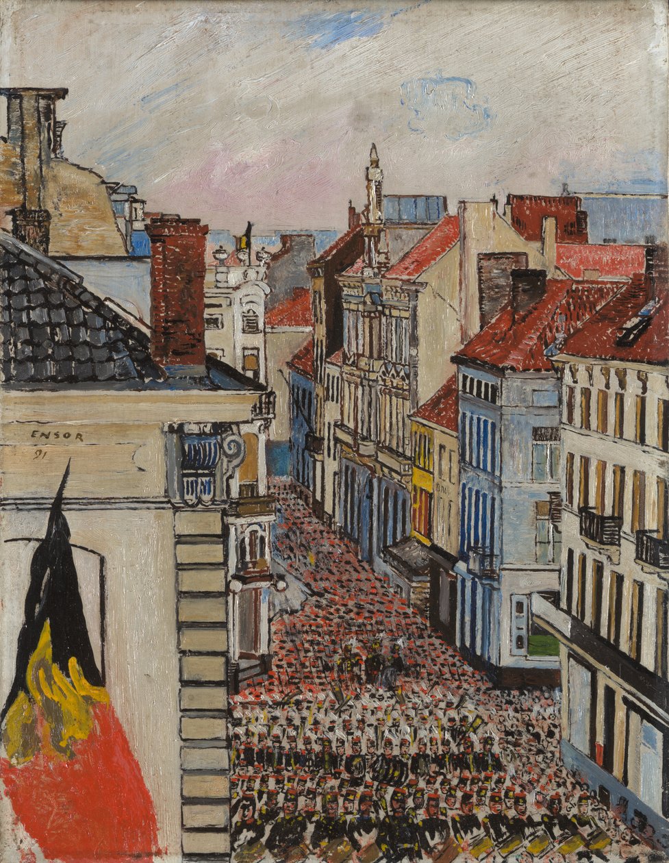 Musique dans la Vlaanderenstraat - James Ensor