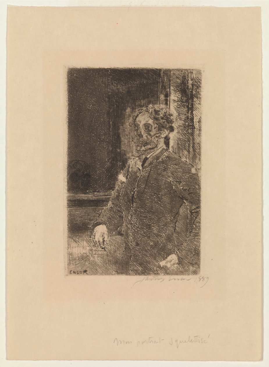 Mon portrait en squelette - James Ensor