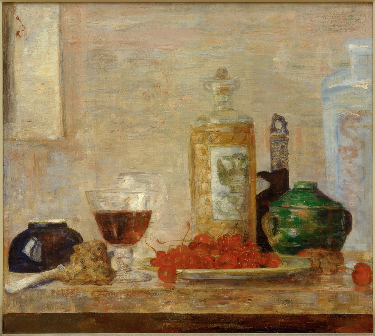 Nature morte avec des cerises - James Sidney Ensor