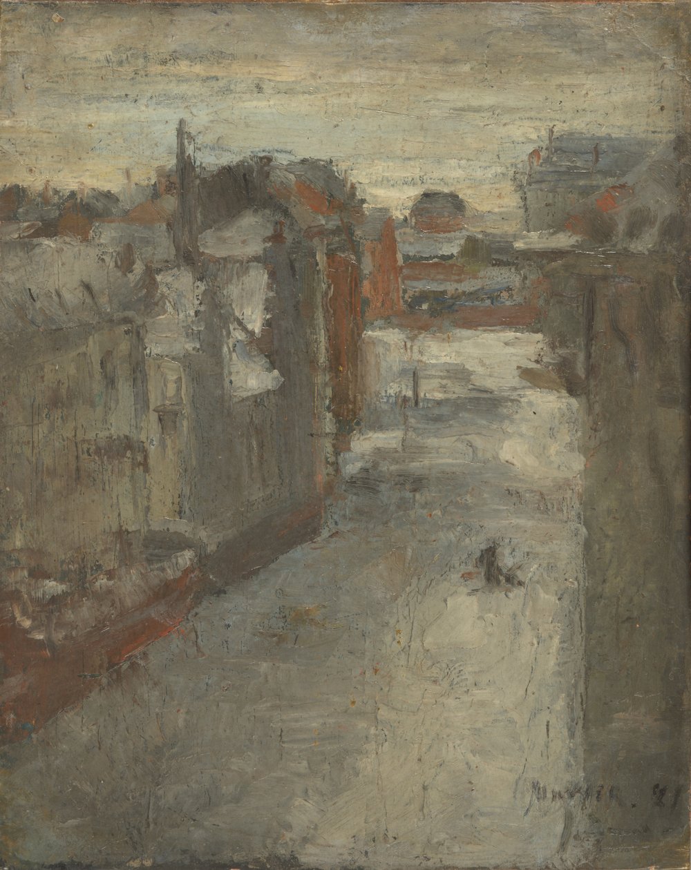 La Van Iseghemlaan sous la neige - James Ensor