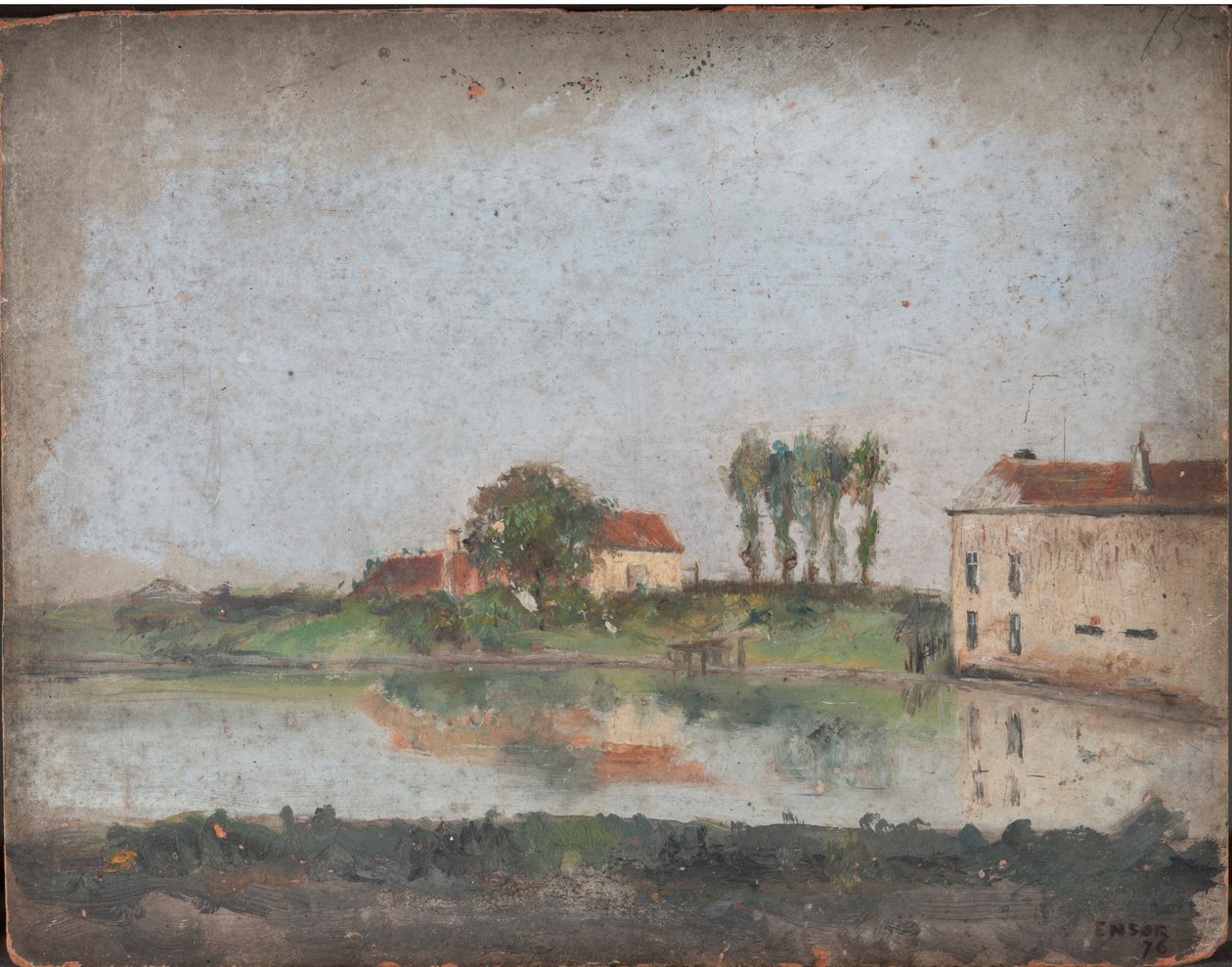 Le jardin du café Tivoli à Ostende - James Ensor