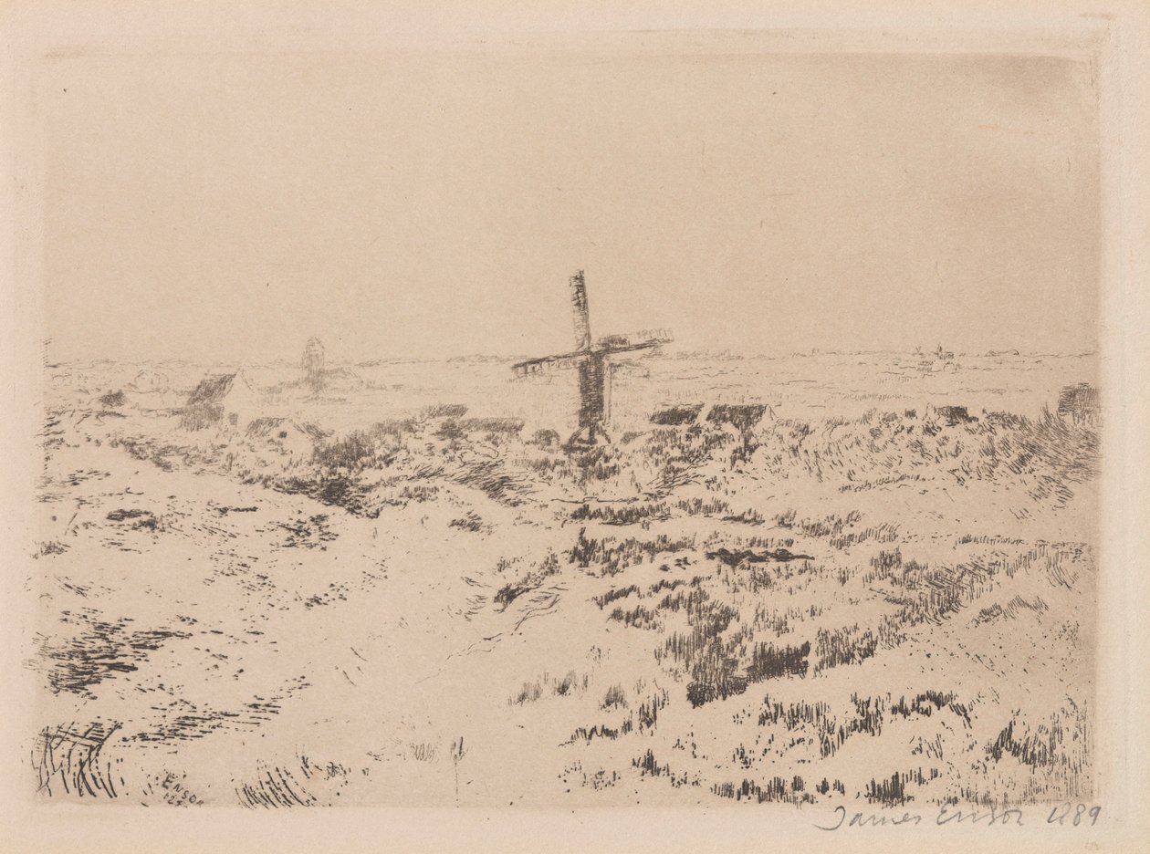Le moulin à vent de Mariakerke - James Ensor