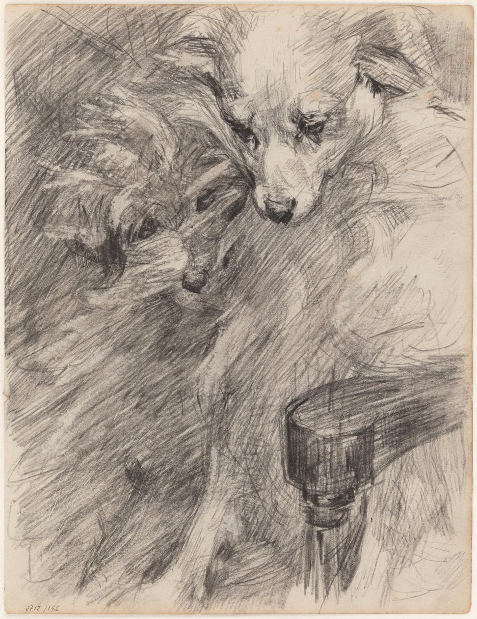 Deux chiens dans un fauteuil - James Ensor