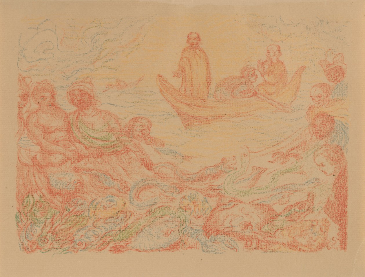 XIII. La pêche miraculeuse (extrait de : Scènes de la vie du Christ) - James Ensor