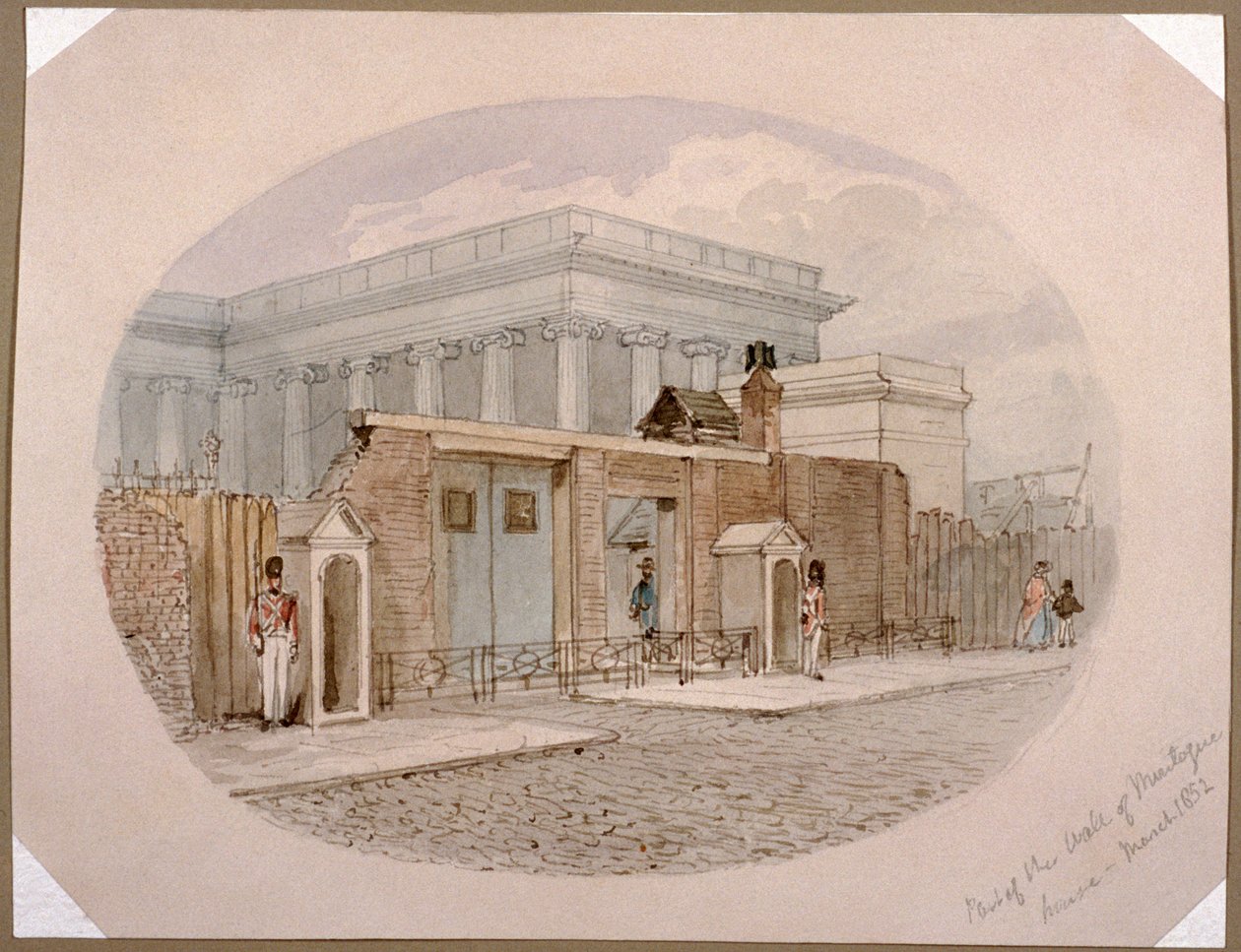 Mur de la maison Montague, British Museum, Londres, 1852 - James Findlay