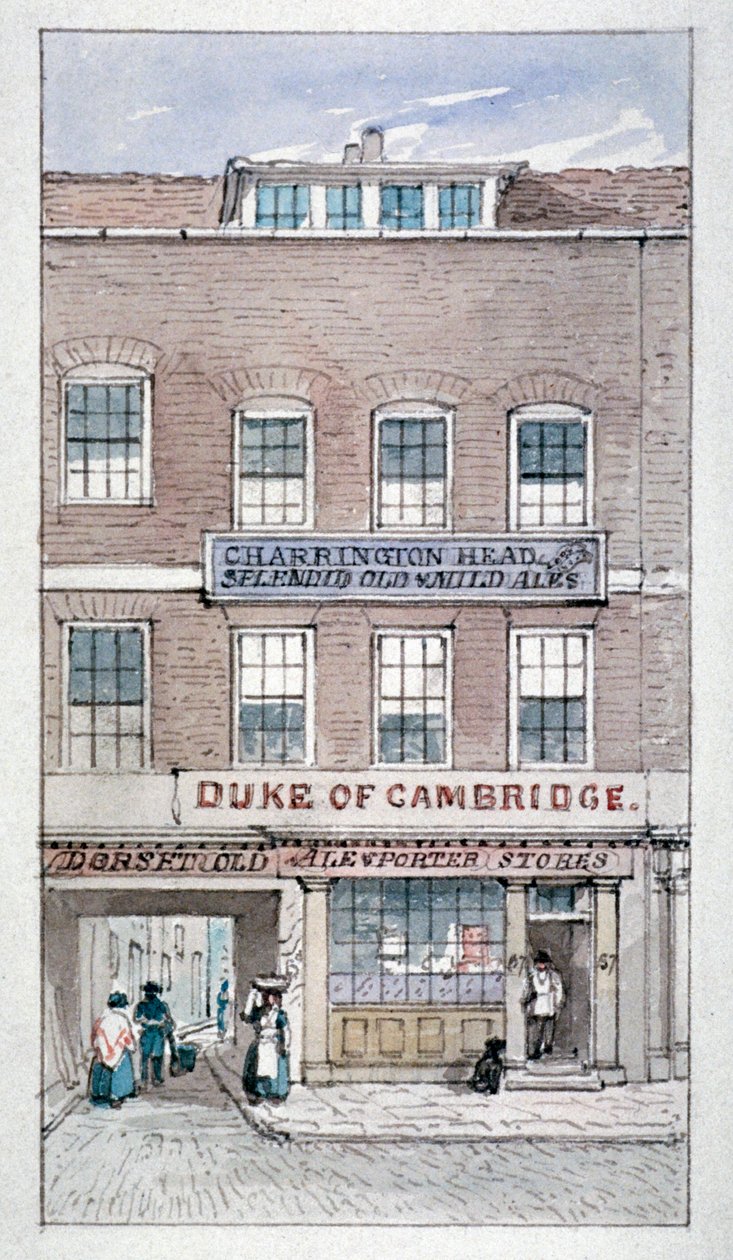 Vue de la taverne du duc de Cambridge, Shoe Lane, City de Londres - James Findlay