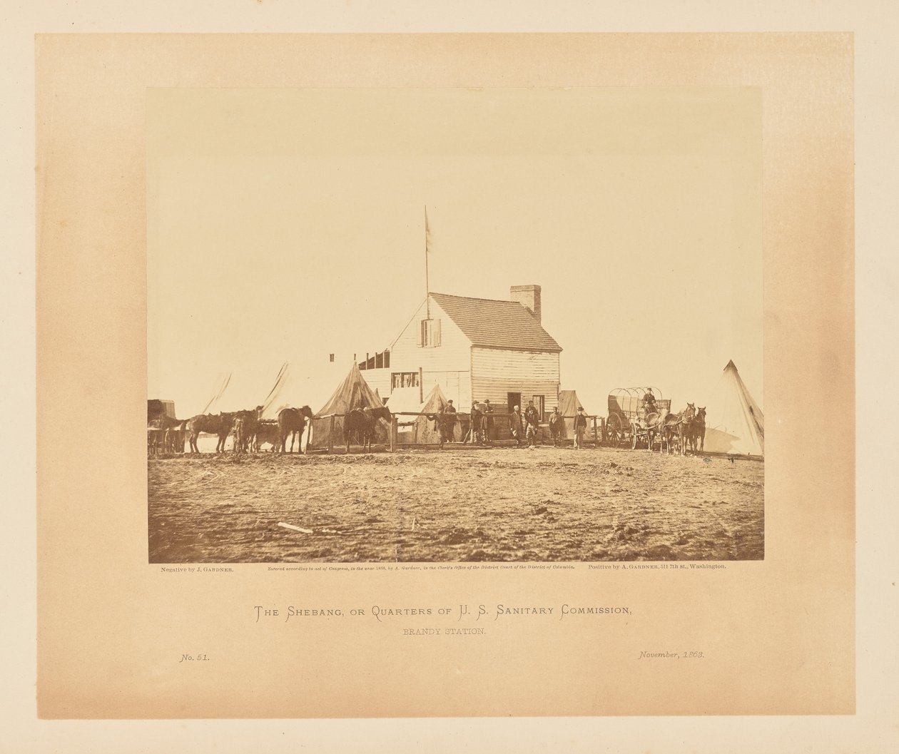Le Shebang, ou les quartiers de la Commission sanitaire américaine, Brandy Station - James Gardner