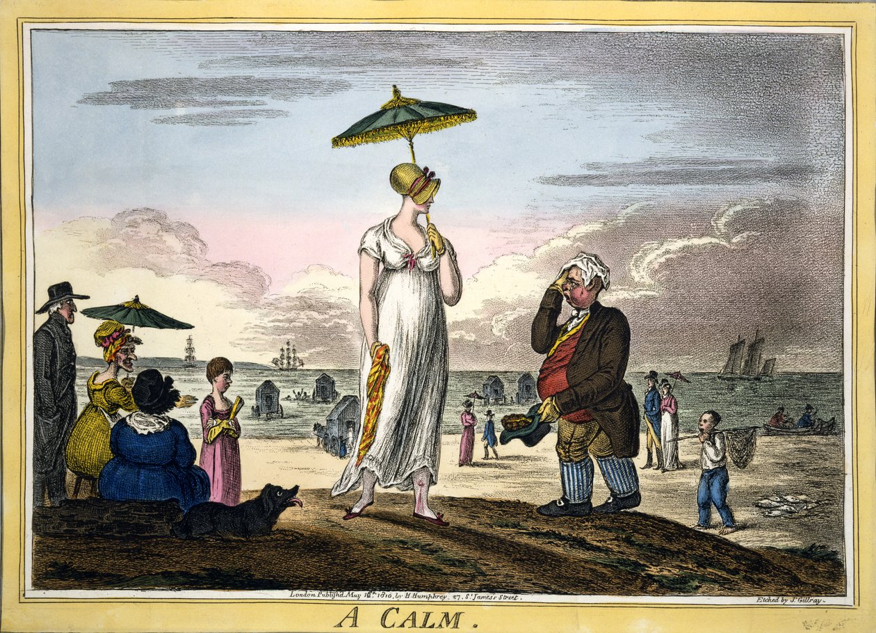 Un calme, pub. H Humphrey, Londres, 1810 - James Gillray