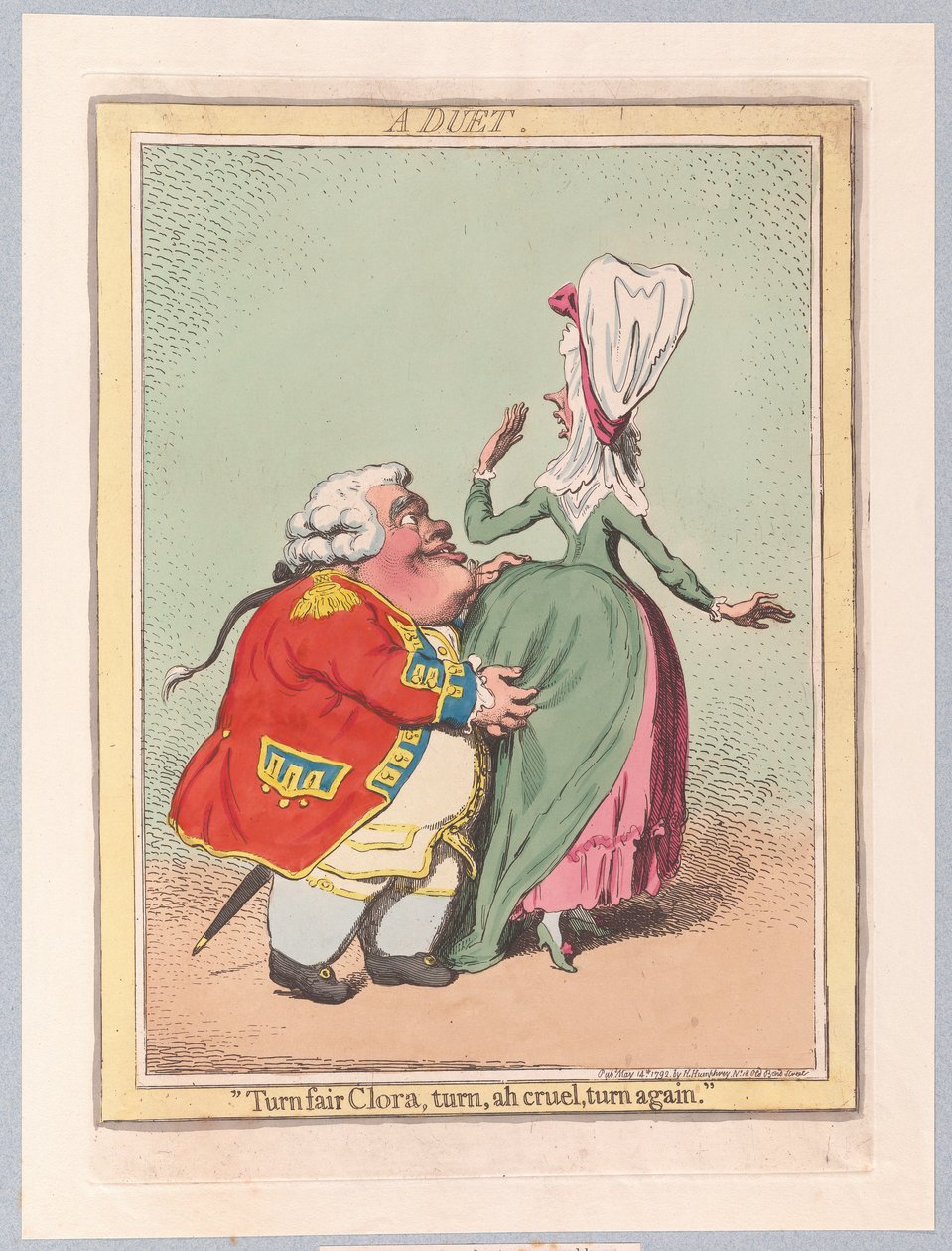 Un duo, publié en 1792 - James Gillray