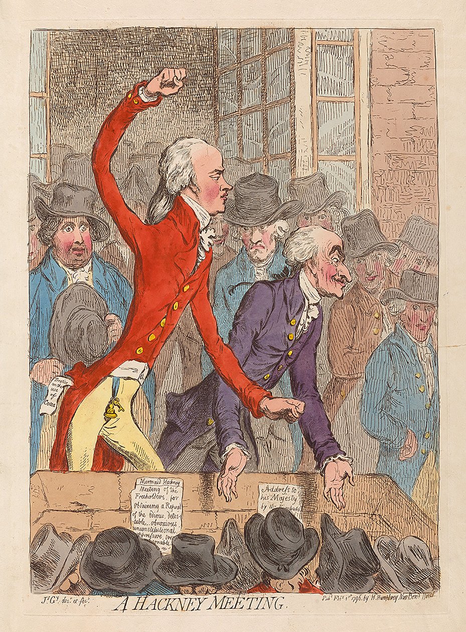 Réunion de Hackney, 1796 - James Gillray