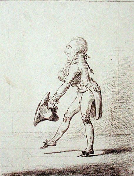 Un maître de cérémonie, publié par Hannah Humphrey en 1803 (eau-forte) - James Gillray