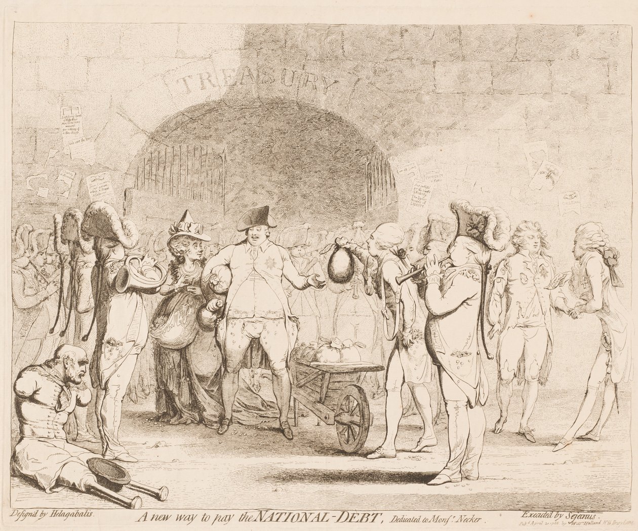 Une nouvelle façon de payer la dette nationale - James Gillray