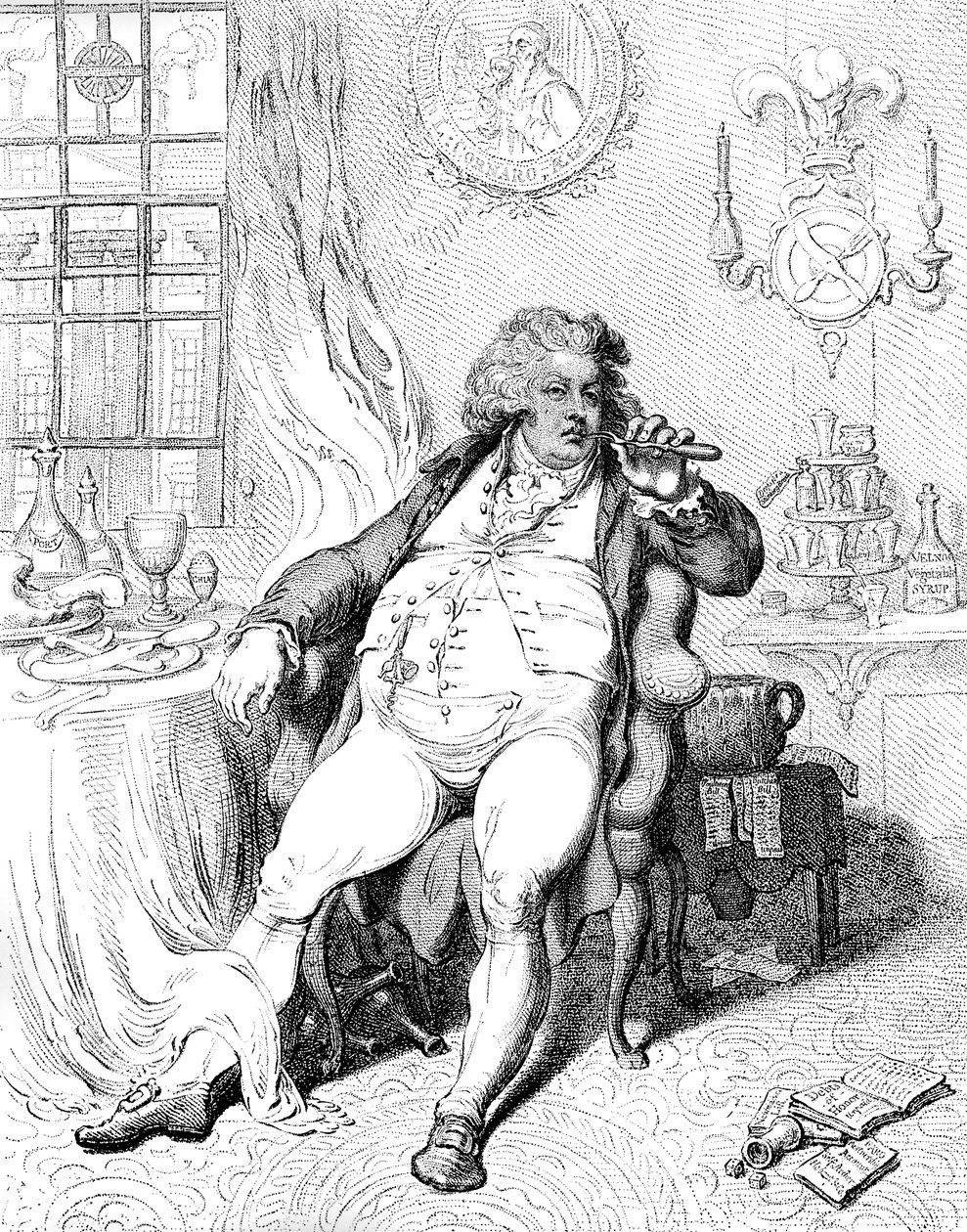 Un voluptueux sous les horreurs de la digestion, 1792 - James Gillray