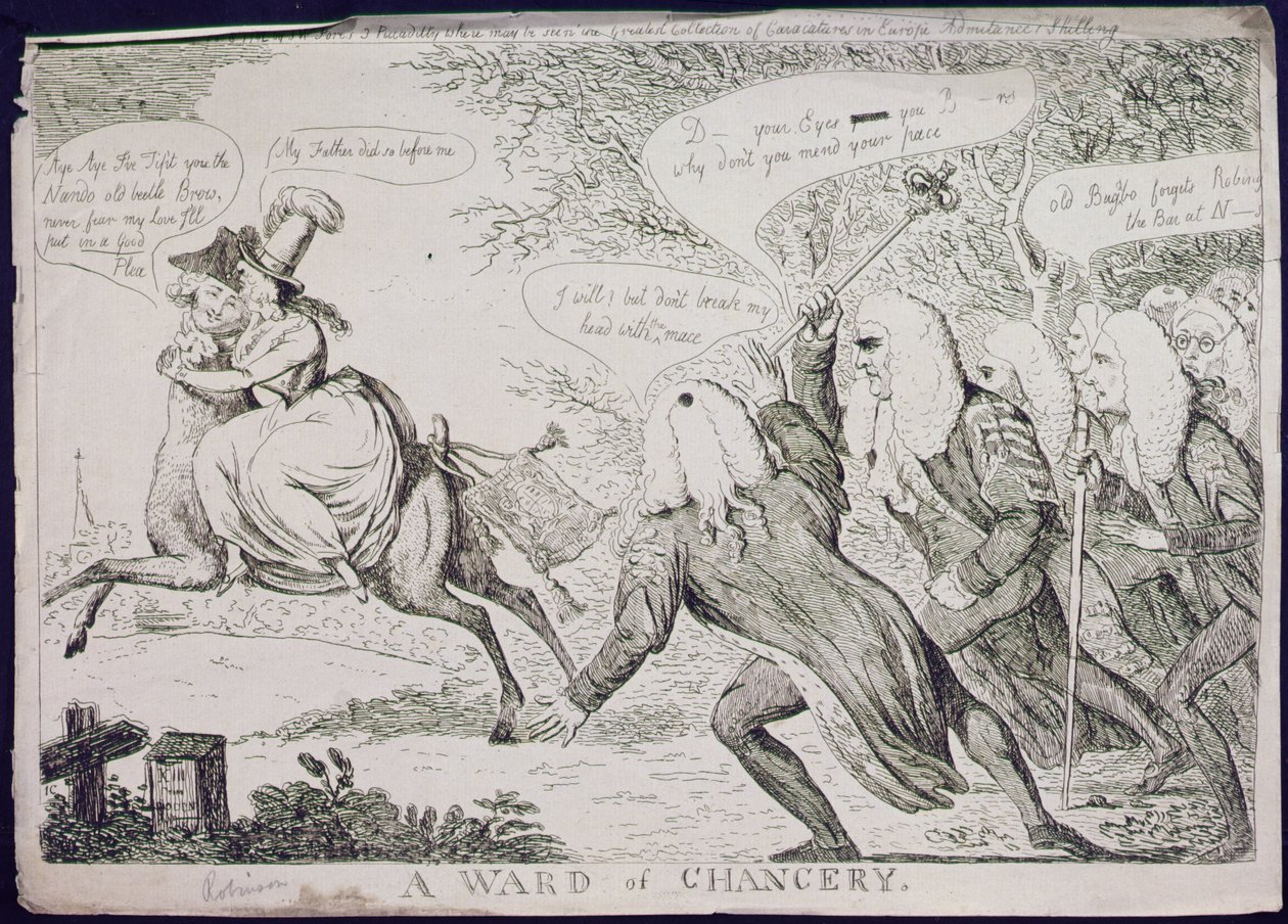 Un pupille de la chancellerie - James Gillray