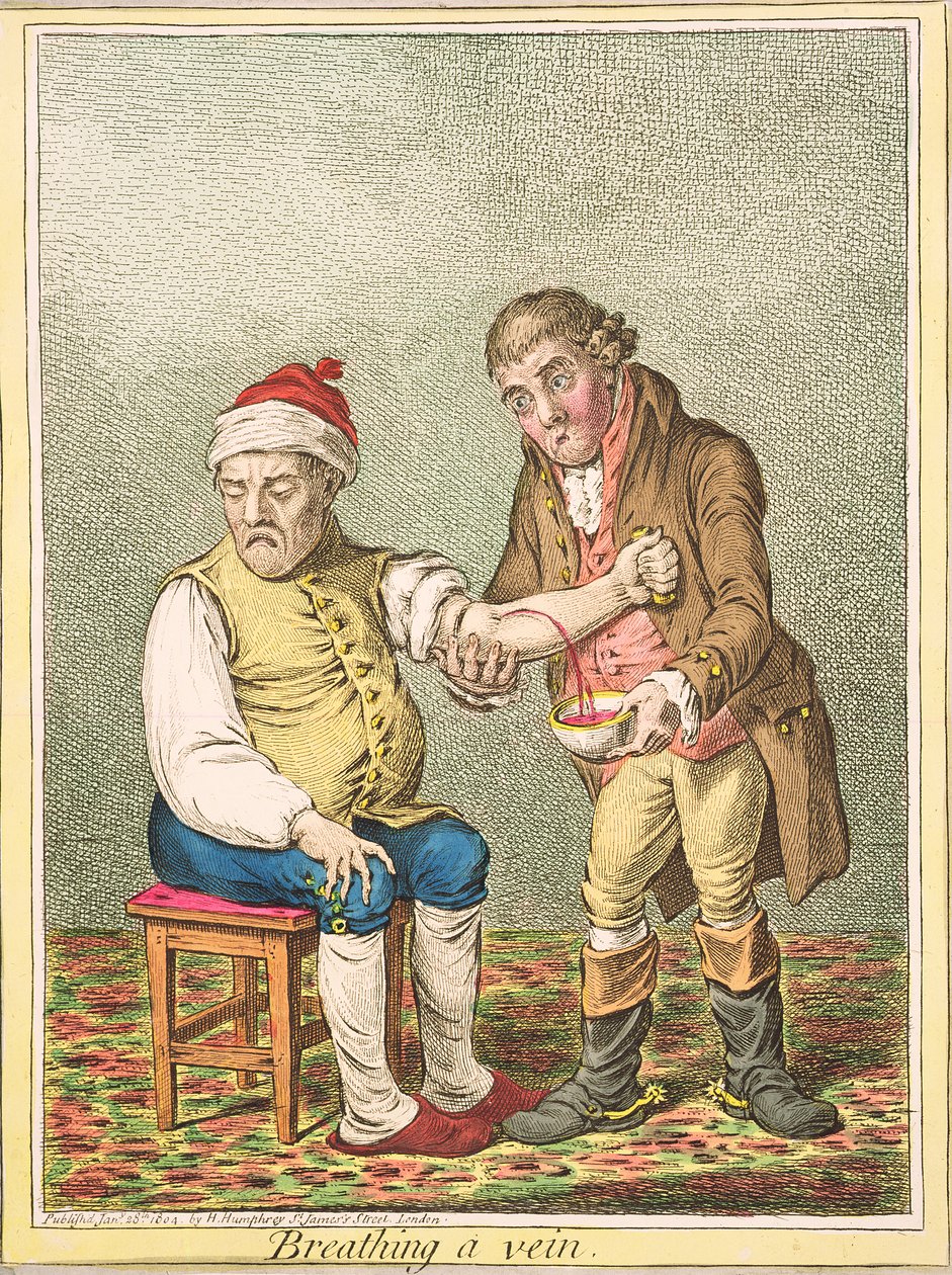 Saignée, publié par Hannah Humphrey, 1804 - James Gillray