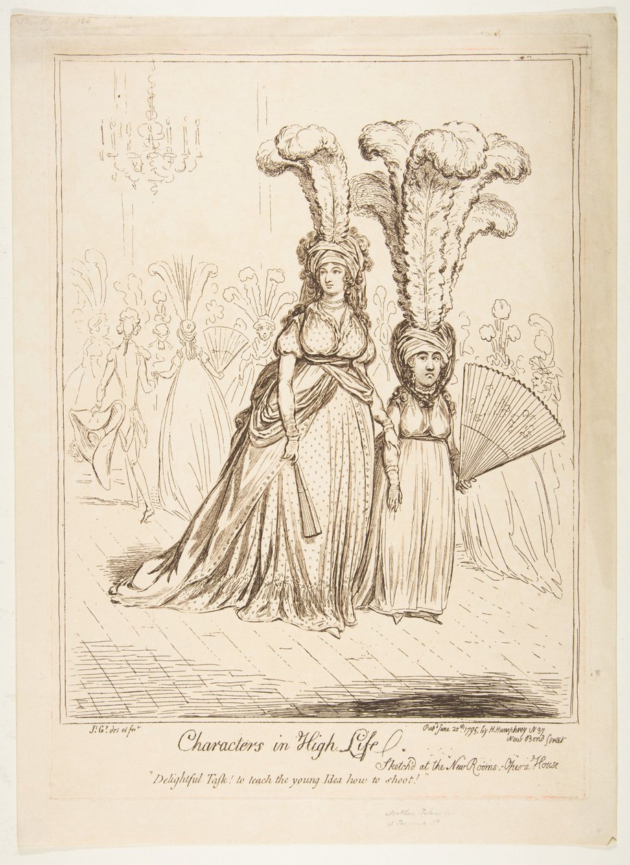 Personnages de la haute société, 20 juin 1795 - James Gillray