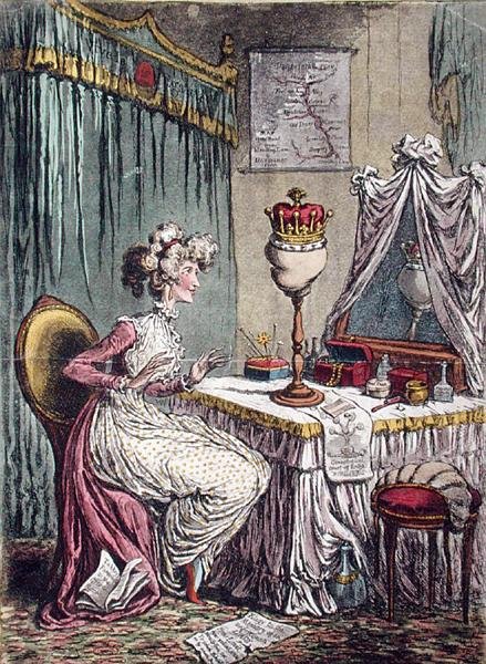 Contemplations sur une couronne - James Gillray