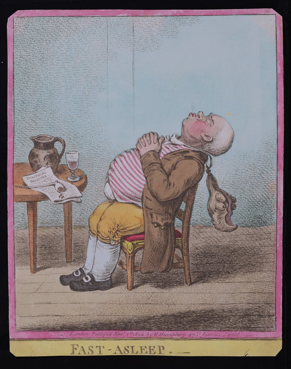 Profond sommeil, publié par Hannah Humphrey en 1806 - James Gillray