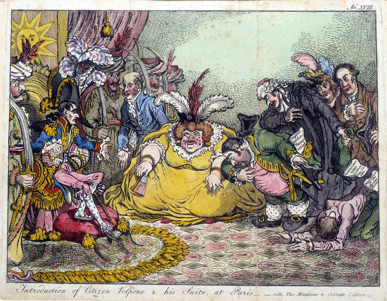 Introduction du citoyen Volpone et de sa suite, à Paris (Napoléon Bonaparte; Arthur O