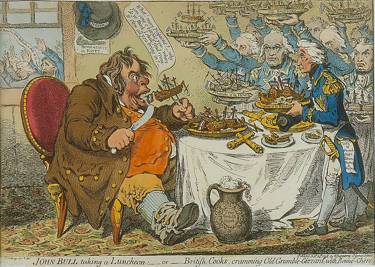 John Bull prenant un déjeuner, 1798 - James Gillray