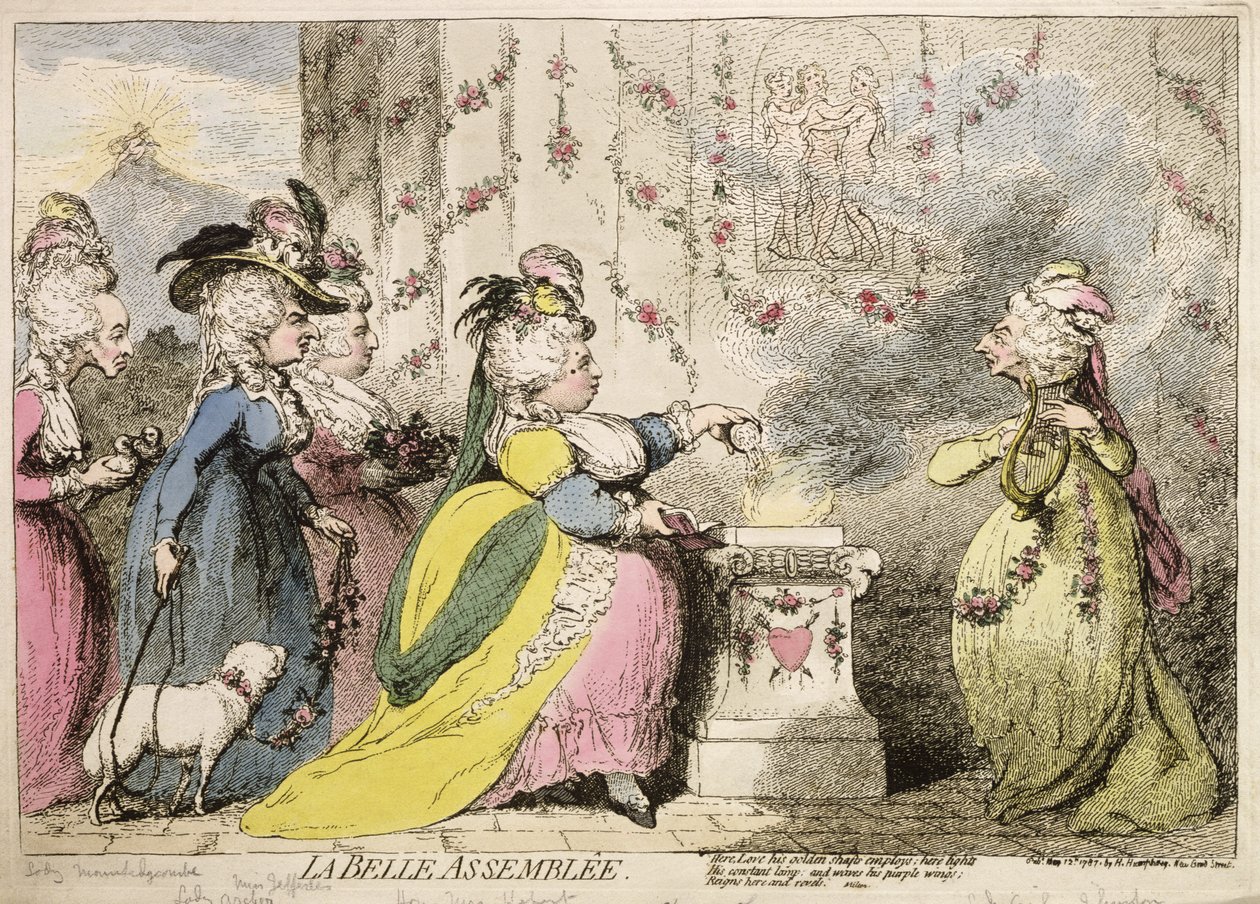 La Belle Assemblée, publiée par Hannah Humphrey en 1787 - James Gillray