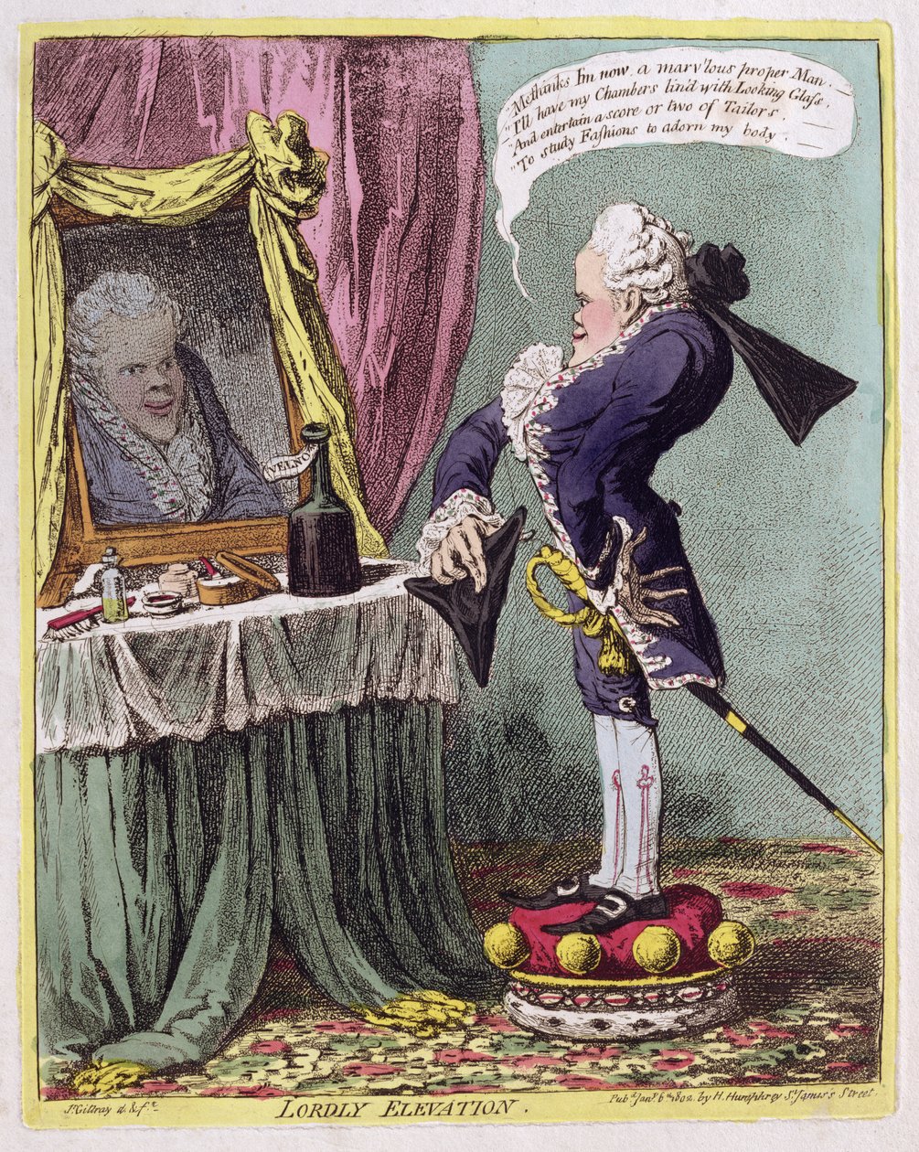 Élévation seigneuriale, pub. par Hannah Humphrey, 1802 - James Gillray