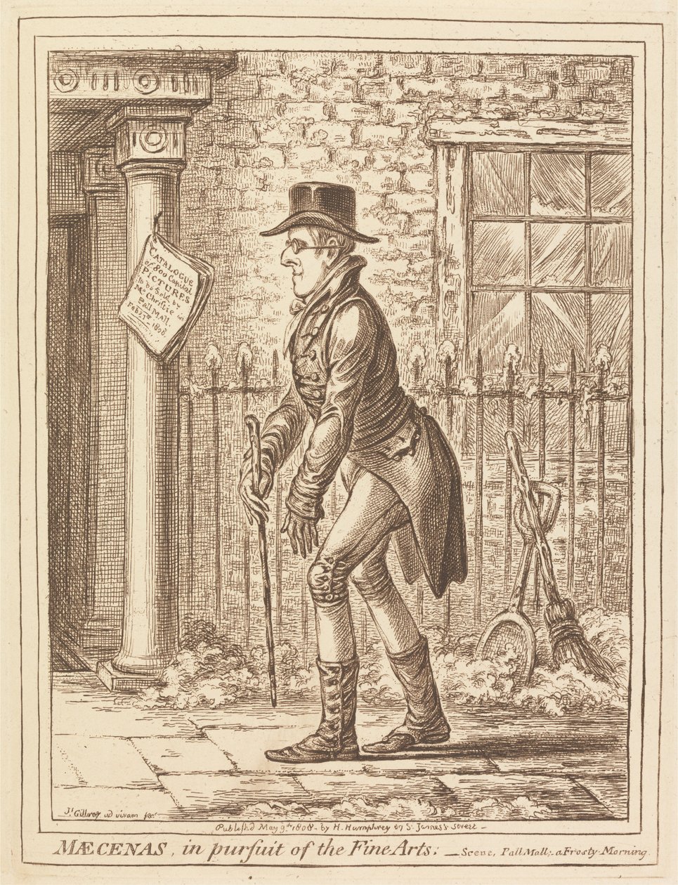 Mécène, à la poursuite des beaux-arts - James Gillray