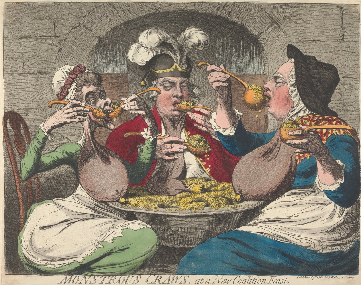 Panses monstrueuses à un festin de la nouvelle coalition - James Gillray
