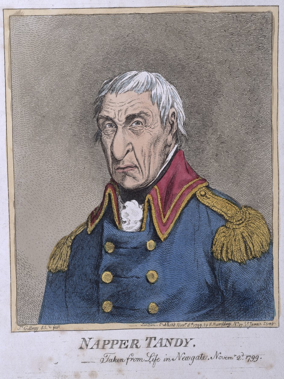Napper Tandy (1740-1803) publié par Hannah Humphrey en 1799 - James Gillray