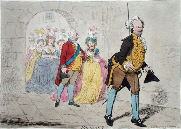 Polonius, publié par Hannah Humphrey en 1795 - James Gillray