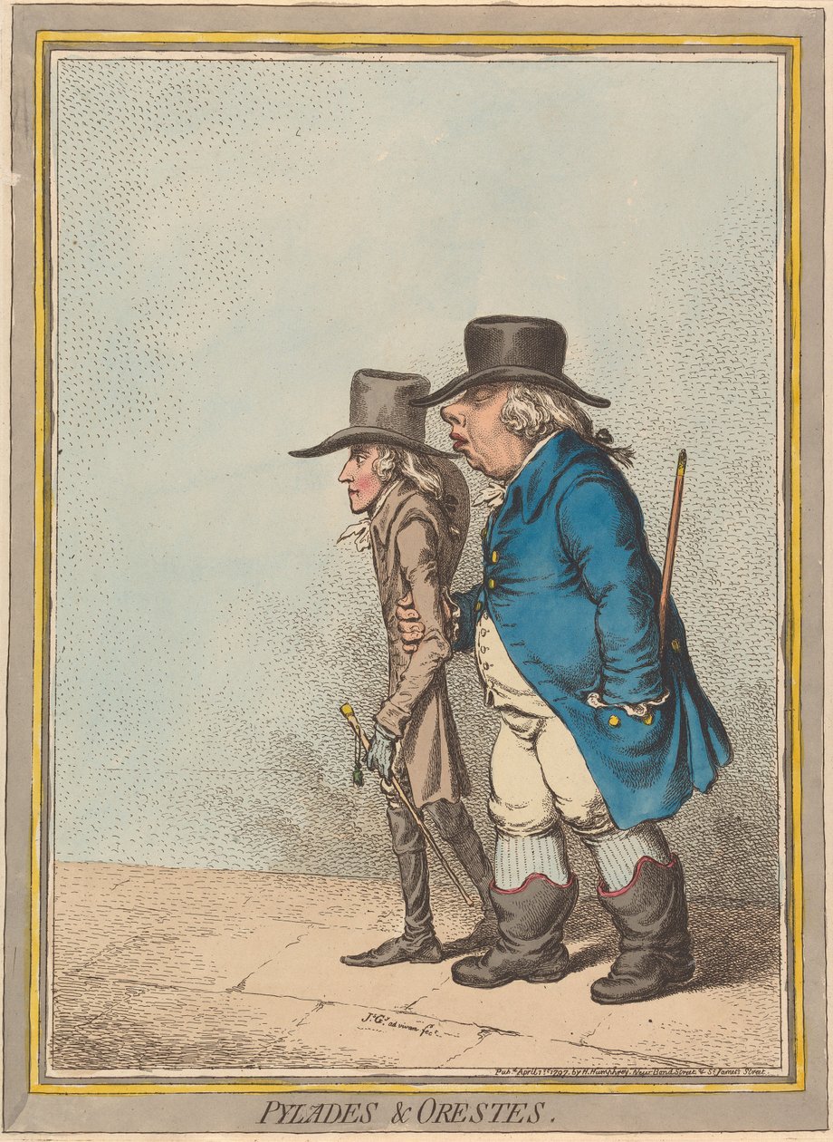 Pylades & Orestes (Statthalter & sein Sekretär) - James Gillray