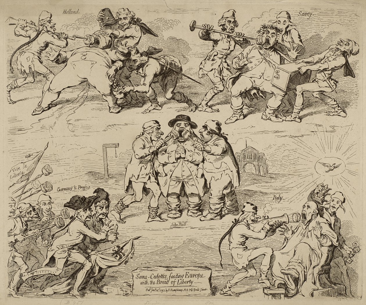Sans-Culottes, nourrissant l