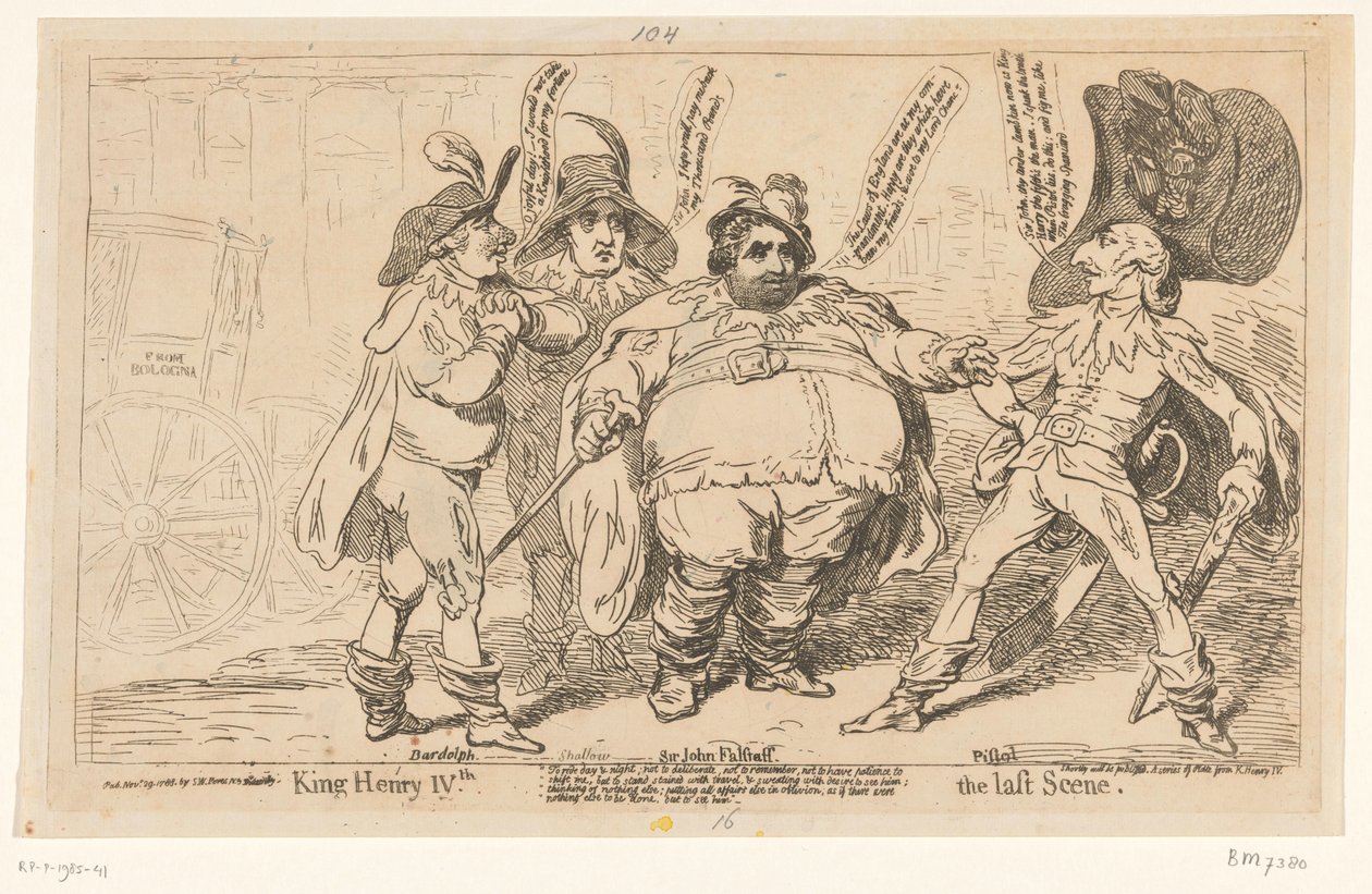 Caricature de Charles Fox, 1788 - James Gillray