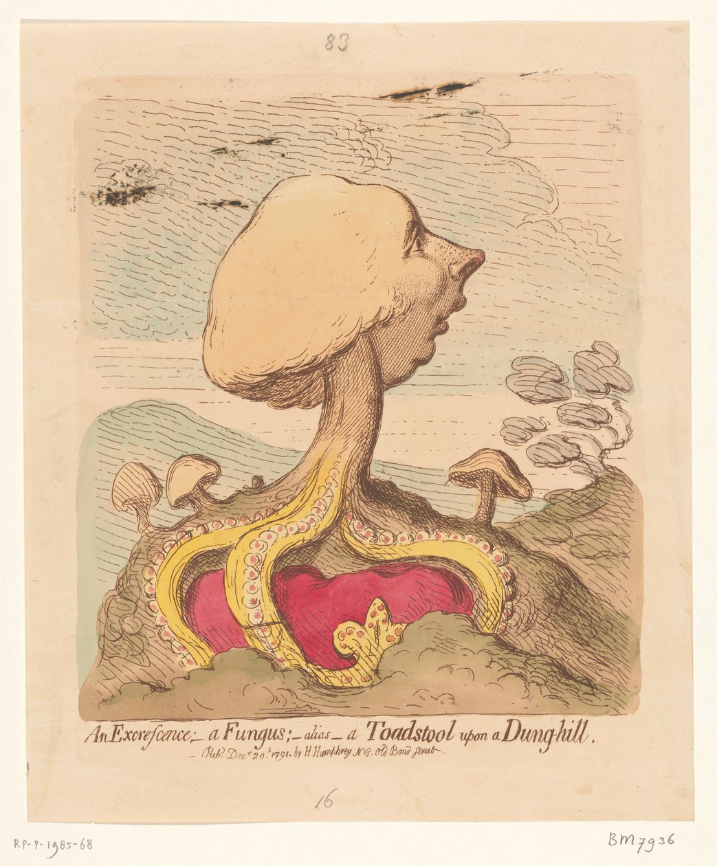 Caricature de William Pitt le Jeune, 1791 - James Gillray