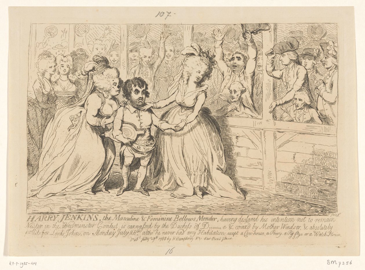 Caricature de la politique intérieure anglaise, 1788 - James Gillray