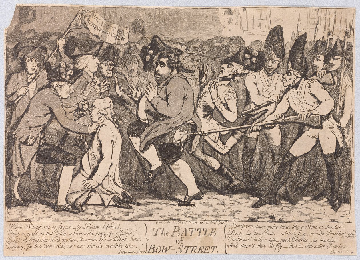 La Bataille de Bow-Street - James Gillray