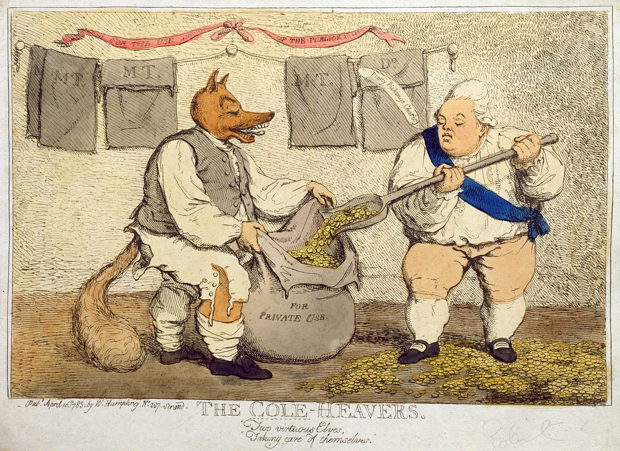 Les Cole-Heavers, publié par William Humphrey en 1783 - James Gillray