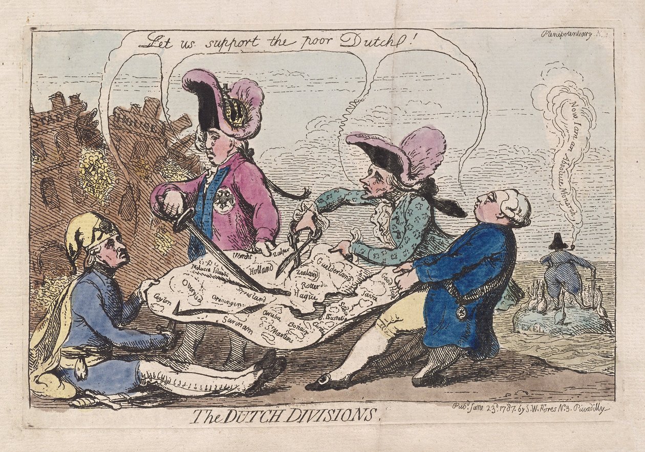 Les Divisions hollandaises - James Gillray