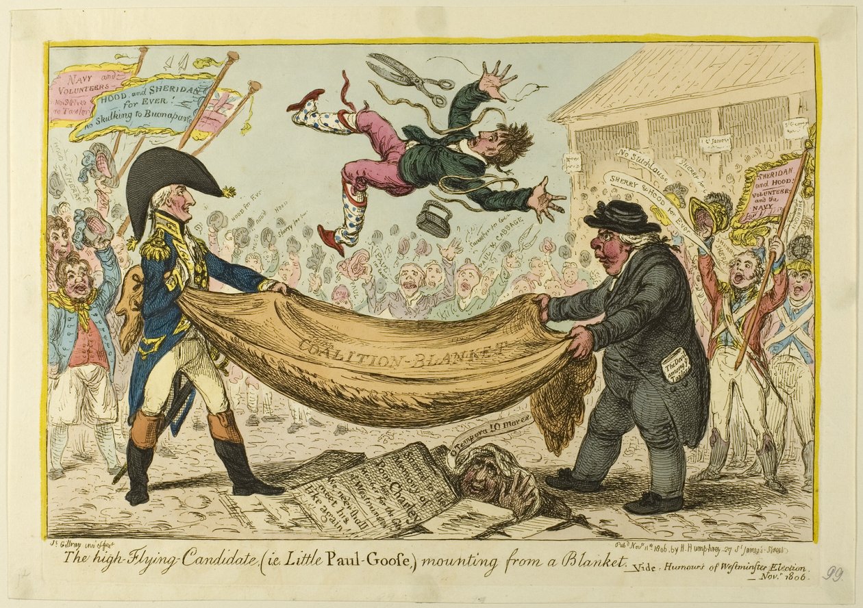 Le candidat de haut vol - James Gillray