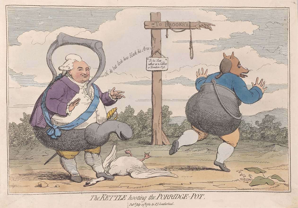 La Bouilloire huant le Potage - James Gillray