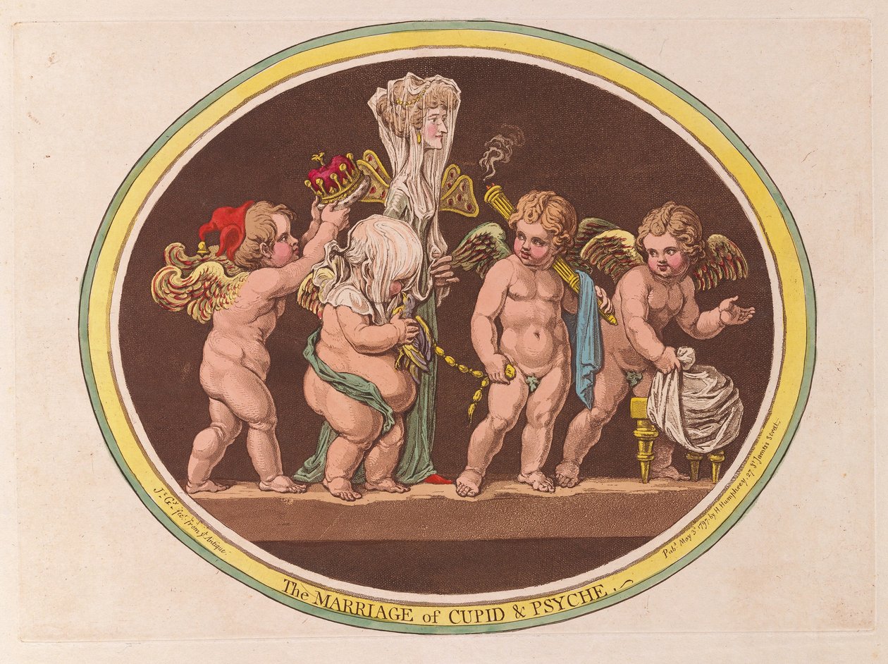 Le mariage de Cupidon et Psyché, pub. 1797 - James Gillray