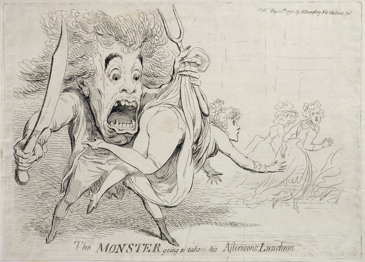 Le monstre allant prendre son déjeuner de l